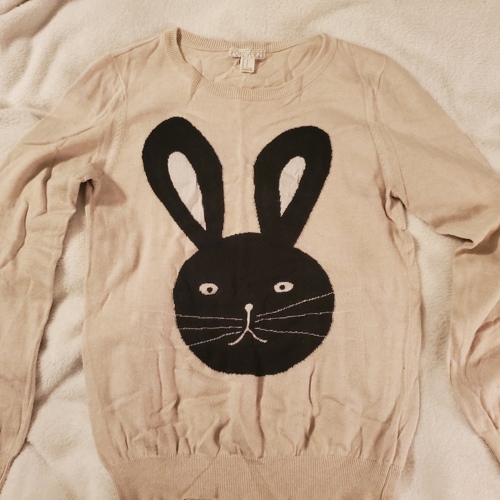 Forever 21 bunny sweater size M